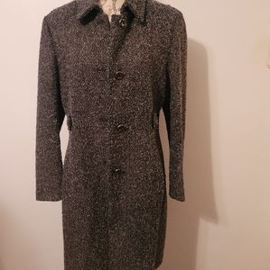 Calvin Klein multicolor buclee Coat size 12